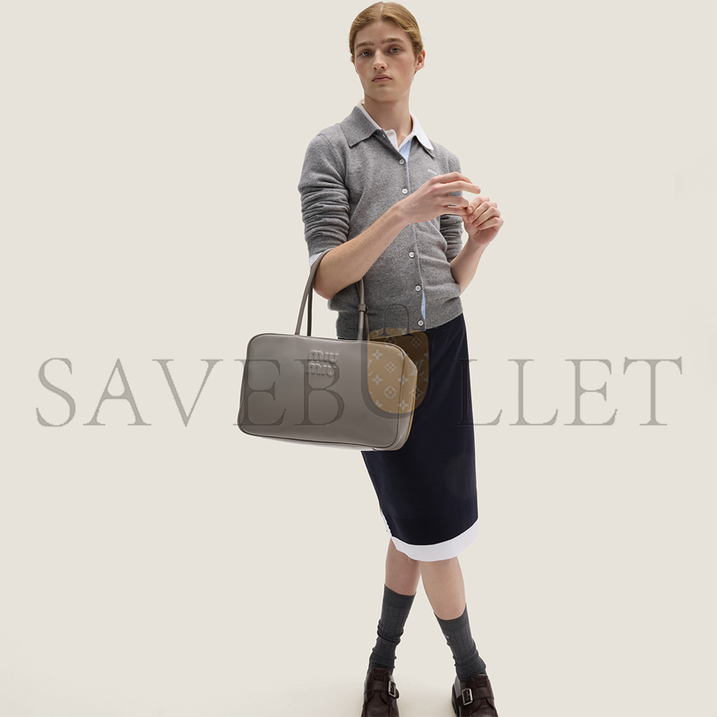 M1v M1v leather beau bag 5bb117 (34-23-10cm)